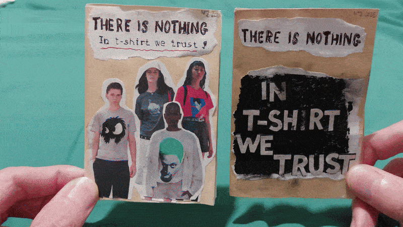 Dettaglio orizzontale dalla zine Blue Shades