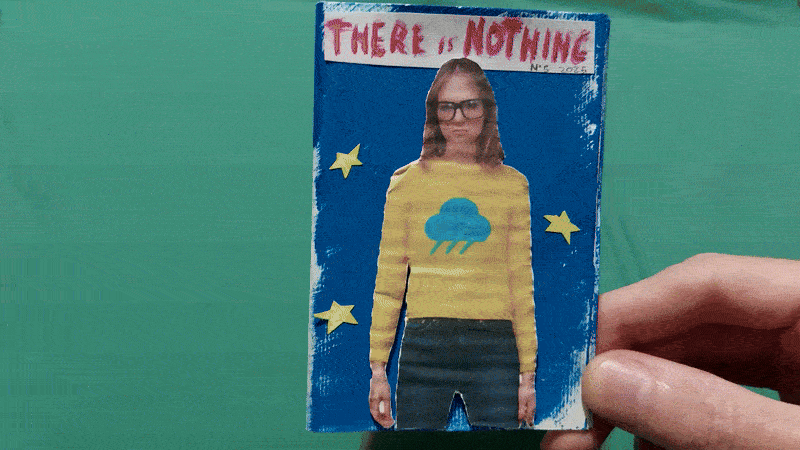 Dettaglio orizzontale dalla zine Blue Shades